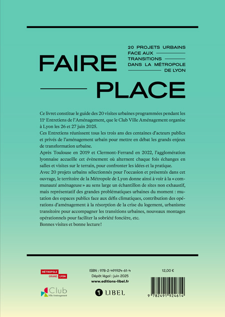 4e de couverture Faire Place Métropole
